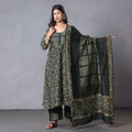 Batik Kurta with Palazzo & Dupatta Set