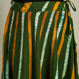 Buy Hand Batik Print Running Stitch Cotton Long Skirt
