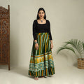 Buy Hand Batik Print Running Stitch Cotton Long Skirt