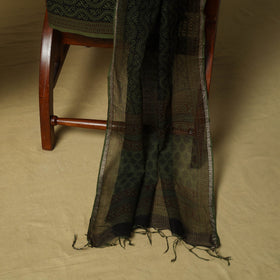 Hand block bagh print cotton 3pc unstitched dress material