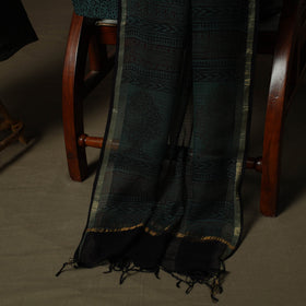 Hand block bagh print natural dyed kota doria cotton 3pc