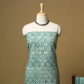Hand batik cotton 2pc unstitched dress material 01