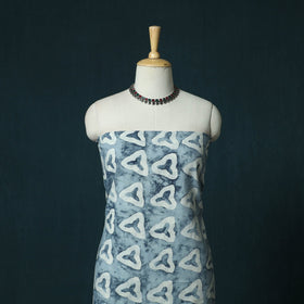Hand block batik print cotton 3pc unstitched dress material