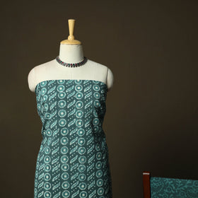 Hand block batik print cotton 3pc unstitched dress material