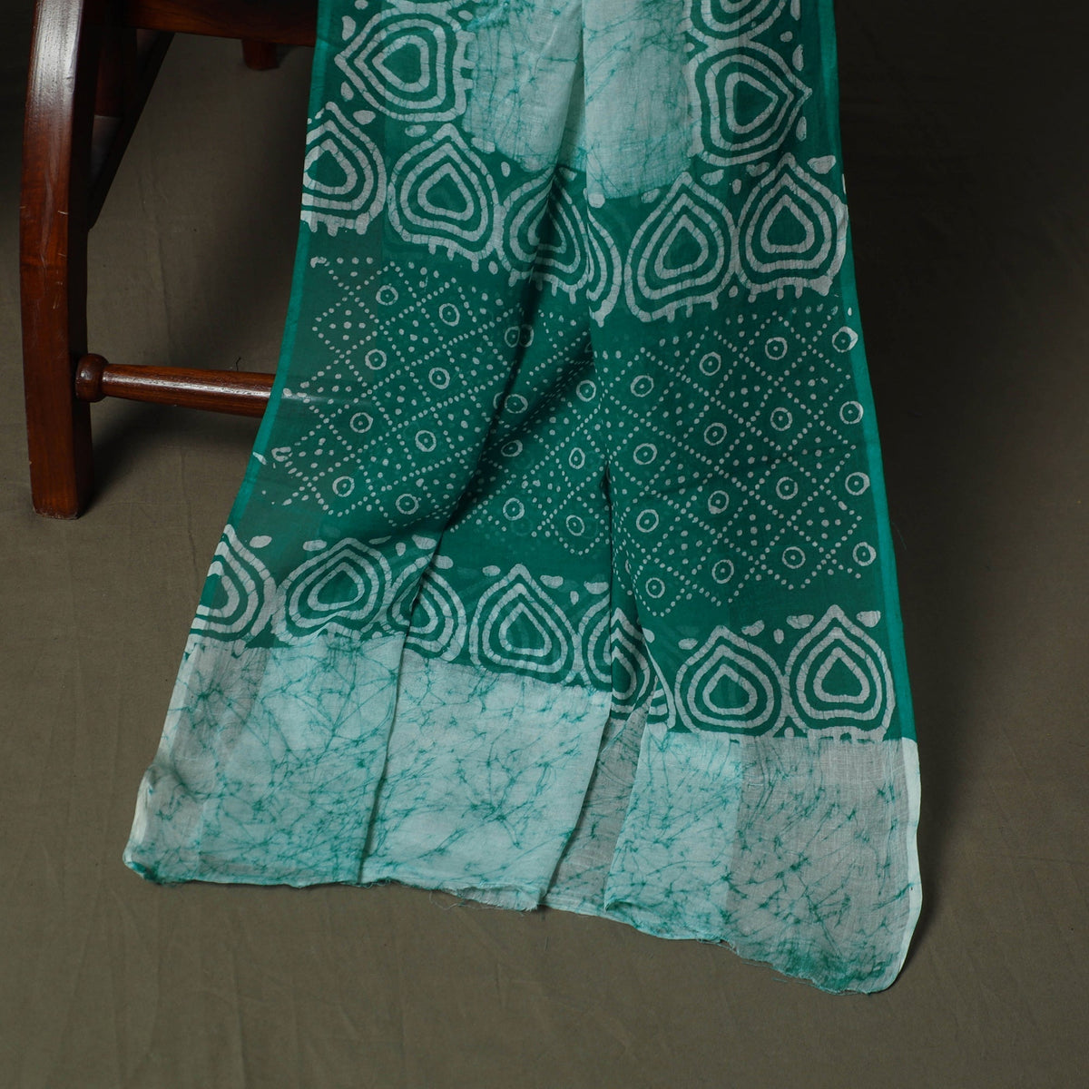 Hand batik cotton 3pc unstitched dress material 16
