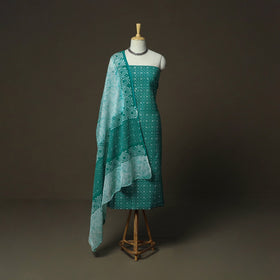 Hand batik cotton 3pc unstitched dress material 16