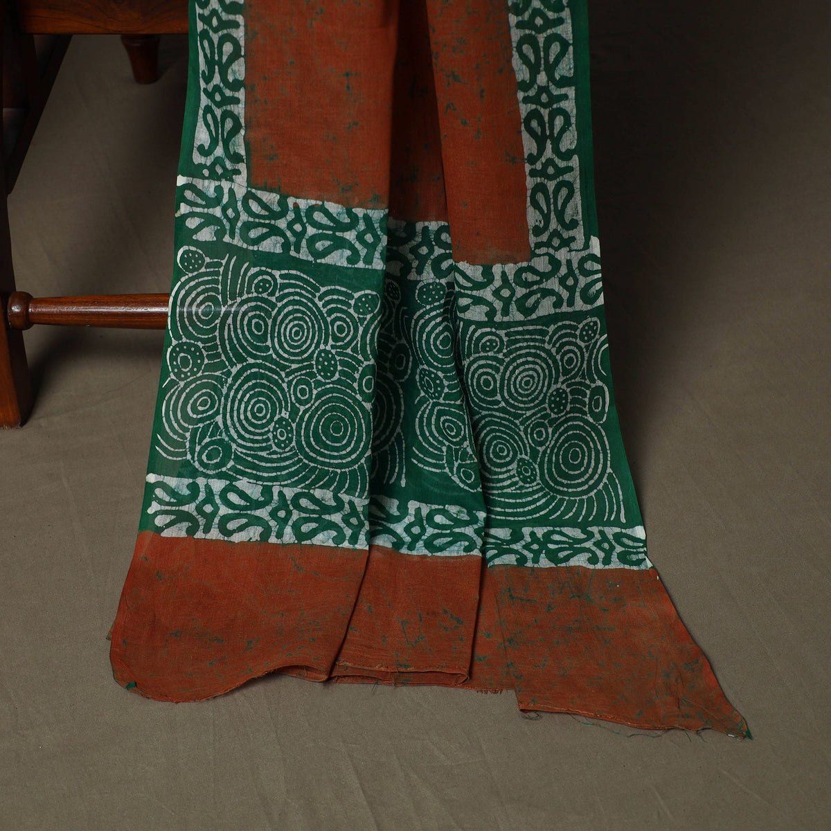 Hand batik cotton 3pc unstitched dress material 24