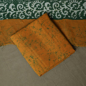 Hand batik cotton 3pc unstitched dress material 25