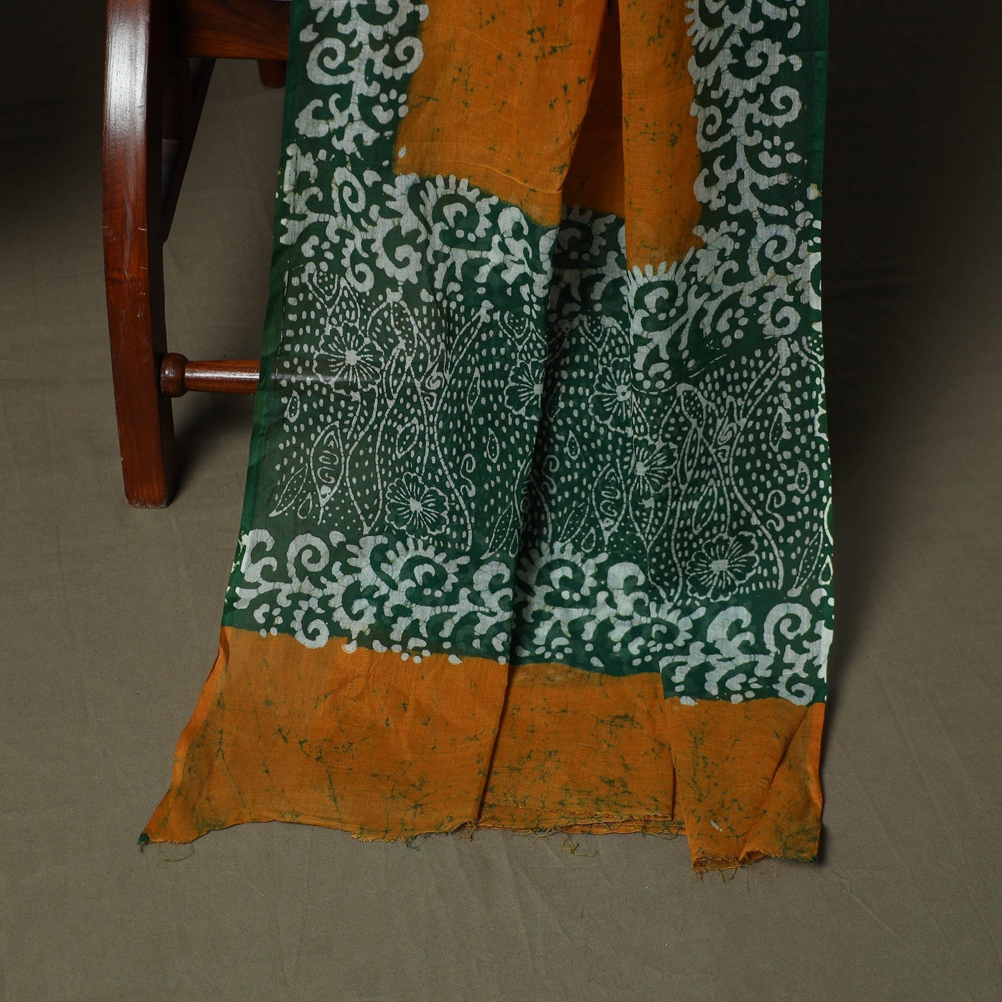 Hand batik cotton 3pc unstitched dress material 25