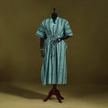Hand batik cotton long kaftan 14 - handcrafted