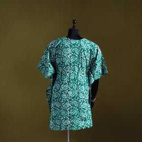 Hand batik cotton medium kaftan 37 - handcrafted