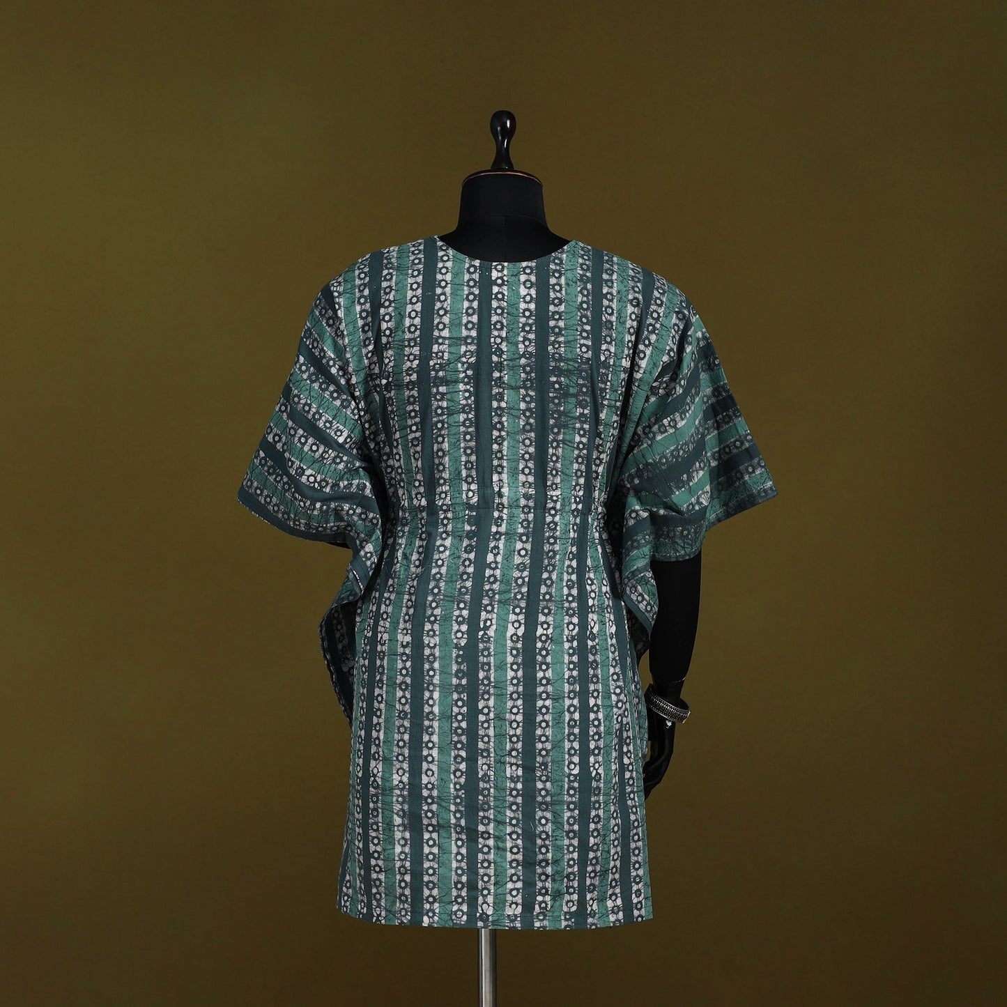 Hand batik cotton medium kaftan 55 - handcrafted