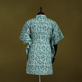 Hand batik cotton medium kaftan 69 - handcrafted