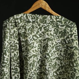 Hand block batik print cotton wrap around skirt 08
