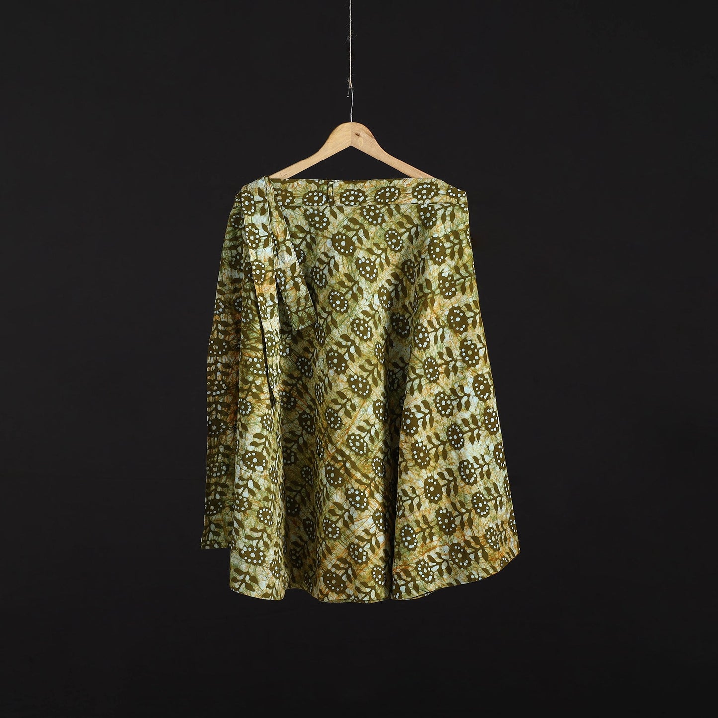 Hand batik cotton wrap around skirt 100 - handcrafted