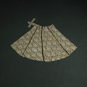 Hand block batik print cotton wrap around skirt 23