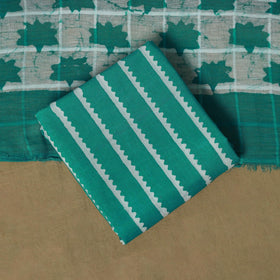 Hand kutch batik cotton 3pc unstitched dress material 07