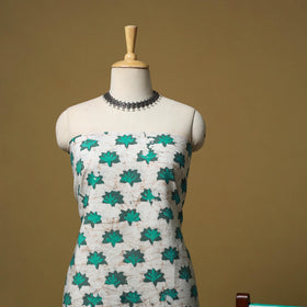 Hand kutch batik cotton 3pc unstitched dress material 07