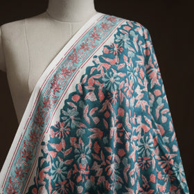 Hand block print cotton sanganeri fabric 13 - handcrafted