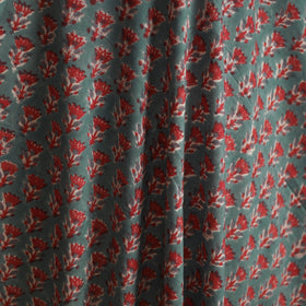 Hand block print cotton sanganeri fabric 15 - handcrafted