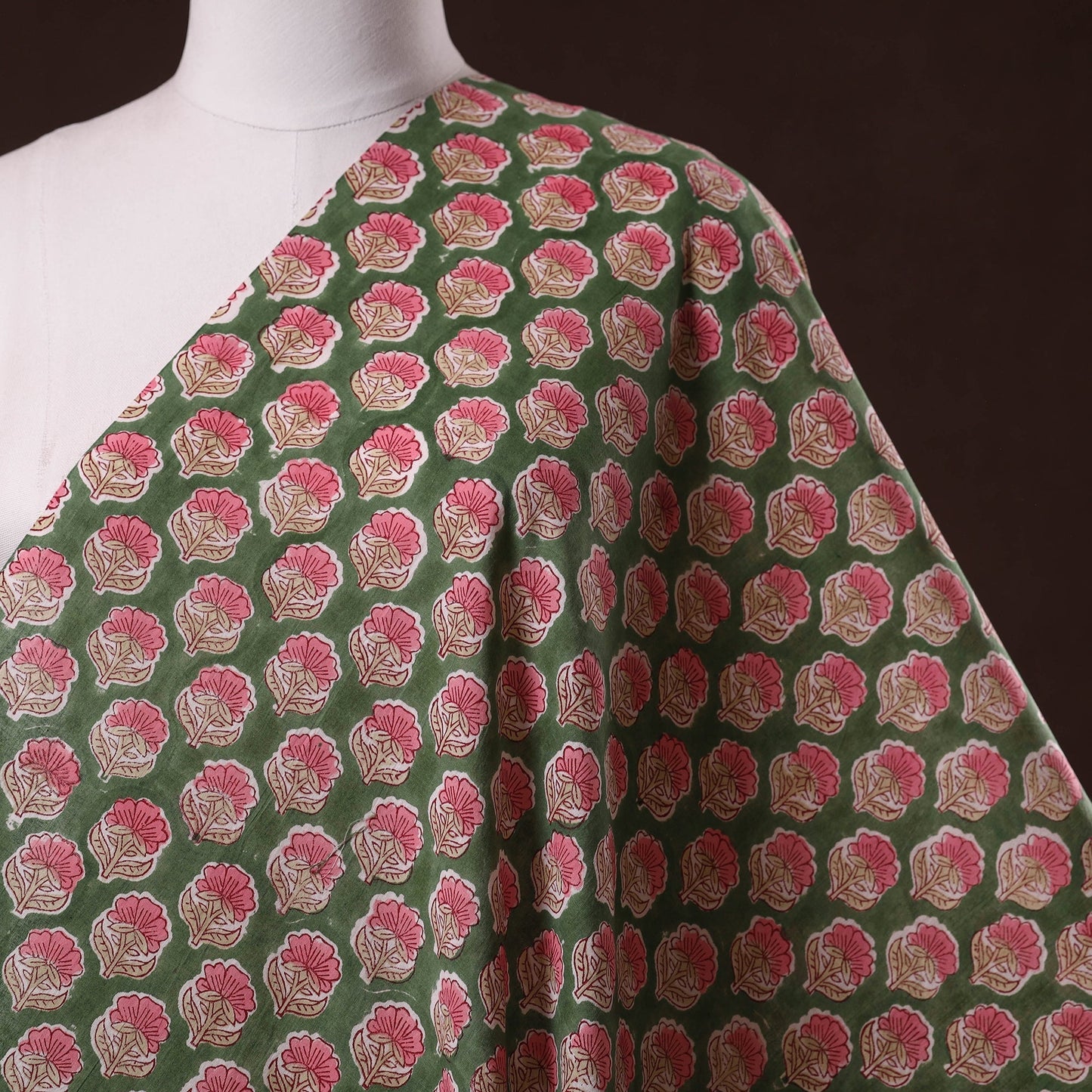 Hand cotton sanganeri fabric 19 - handcrafted