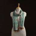 Hand cotton sanganeri stole 06 - handcrafted