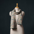 Hand block print cotton sanganeri stole 06 - handcrafted