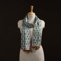 Hand cotton sanganeri stole 12 - handcrafted
