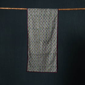 Hand block print cotton sanganeri stole 20 - handcrafted
