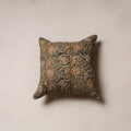 Hand block print kalamkari cushion cover 11 - handcrafted