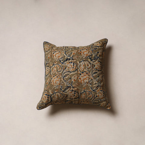 Hand block print kalamkari cushion cover 11 - handcrafted