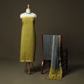 Hand block print mangalagiri cotton 3pc unstitched dress
