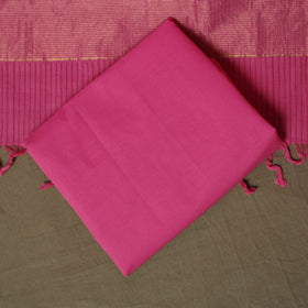 Hand block print mangalagiri cotton 3pc unstitched dress