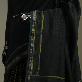 Hand block print natural dyed chanderi silk akola saree 20