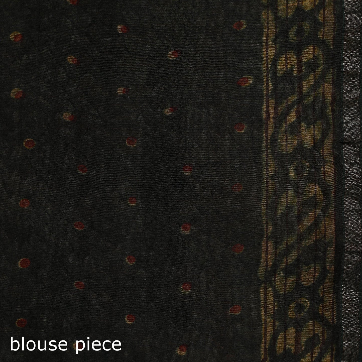 Hand block print natural dyed chanderi silk akola saree 23