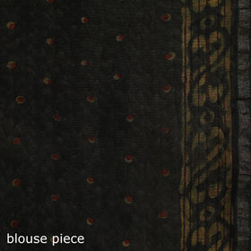 Hand block print natural dyed chanderi silk akola saree 23