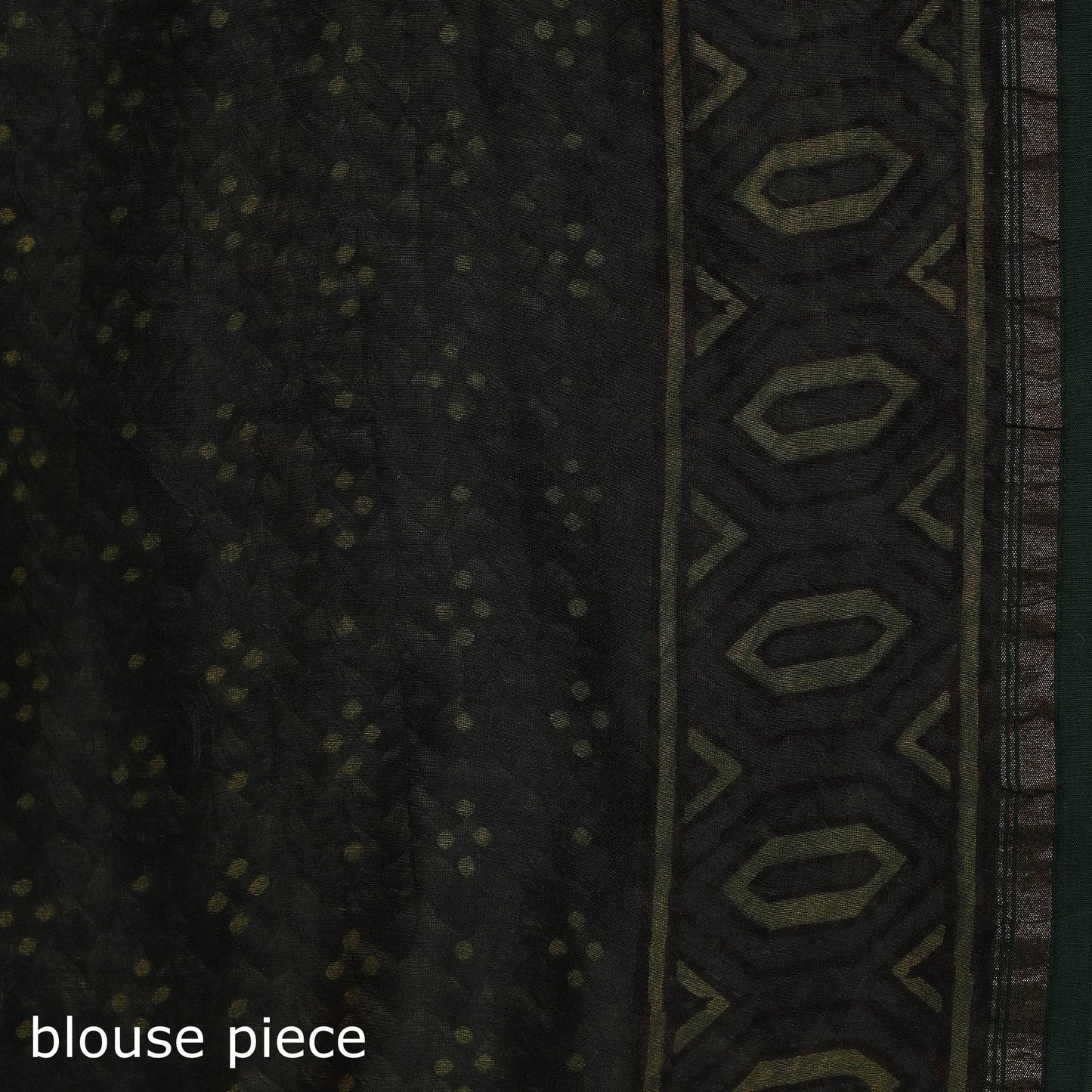 Hand block print natural dyed chanderi silk akola saree 24