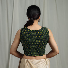 Hand natural dyed cotton readymade blouse 11 - handcrafted