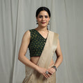 Hand natural dyed cotton readymade blouse 11 - handcrafted