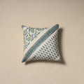 Hand sanganeri floral cushion cover 11 - handcrafted