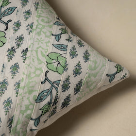 Hand sanganeri floral cushion cover 16 - handcrafted