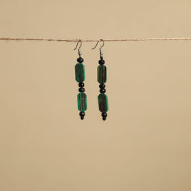 Hand Carved Bamboo Wooden Earrings