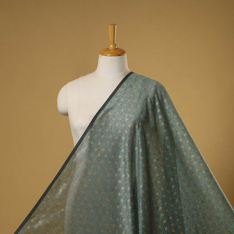 Hand chanderi silk sanganeri fabric 03 - handcrafted