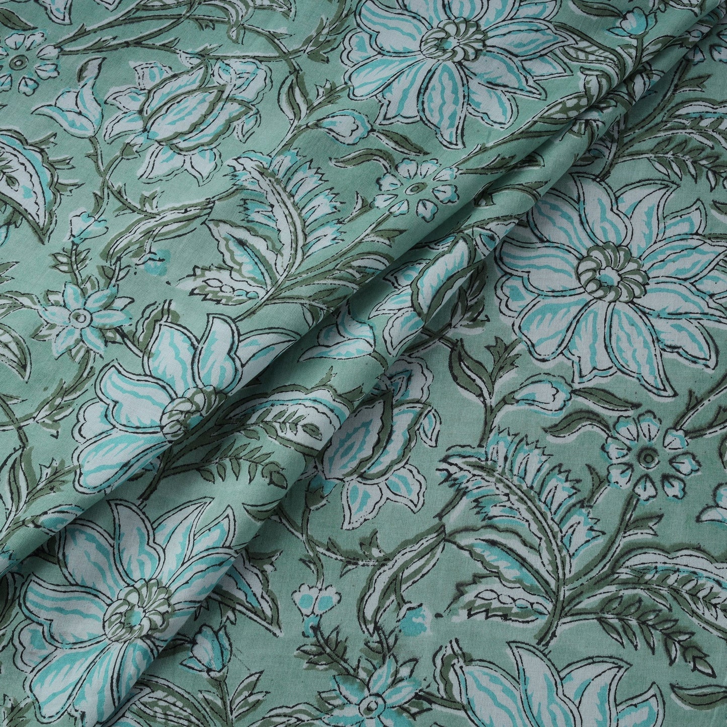 Hand cotton sanganeri fabric 11 - handcrafted