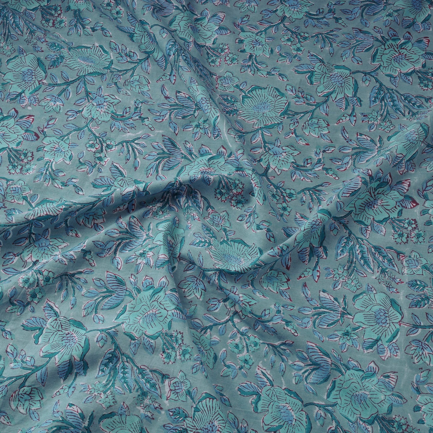 Hand cotton sanganeri fabric 16 - handcrafted