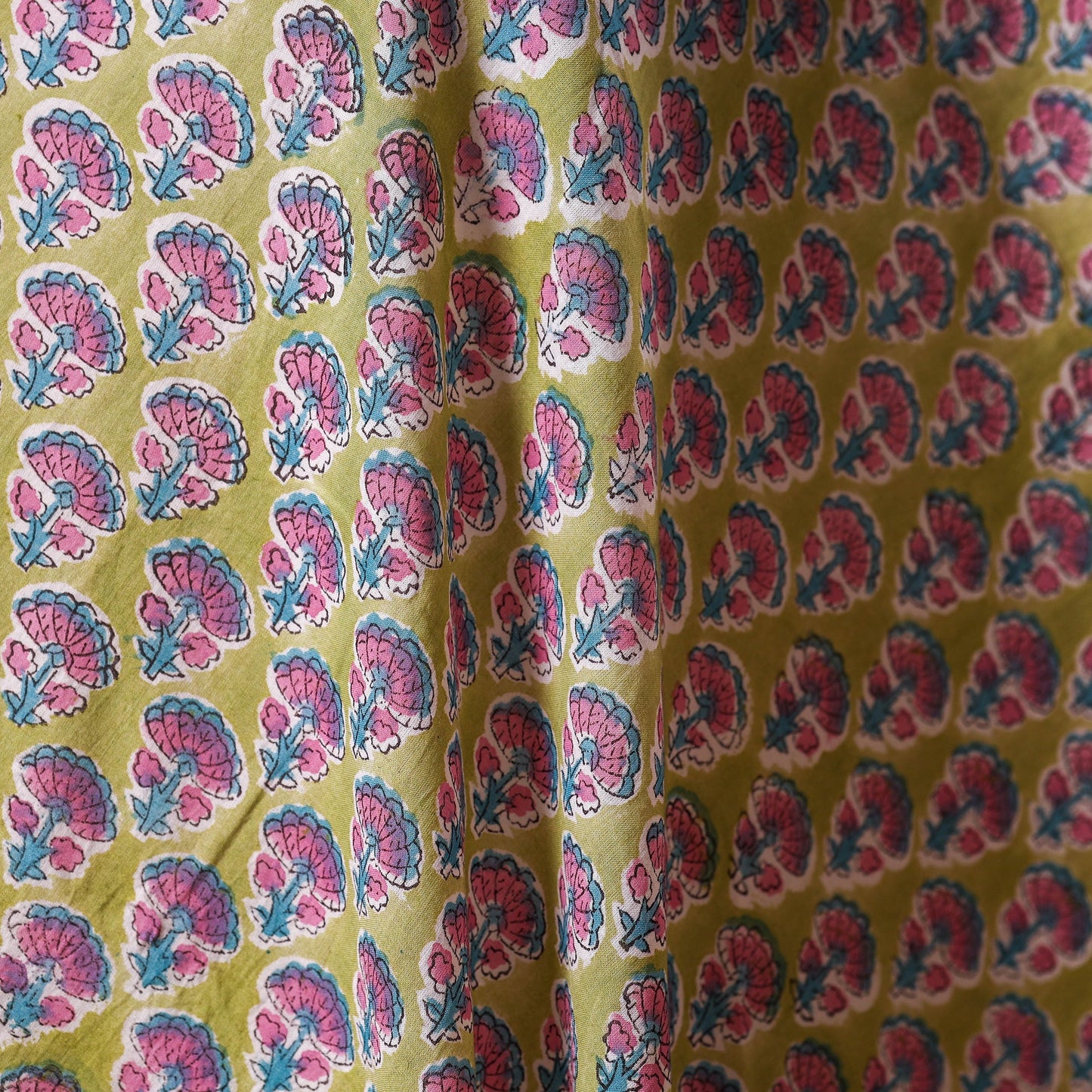 Hand cotton sanganeri fabric 26 - handcrafted