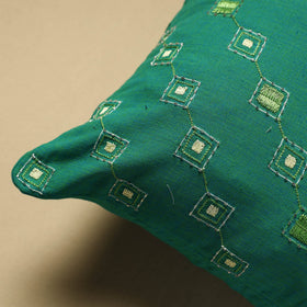 Buy Hand Embroidery Plain Cotton Cushion Cover (16 x 16 in) Online at iTokri.com