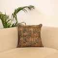 Green - hand kalamkari cushion cover 22 - handcrafted