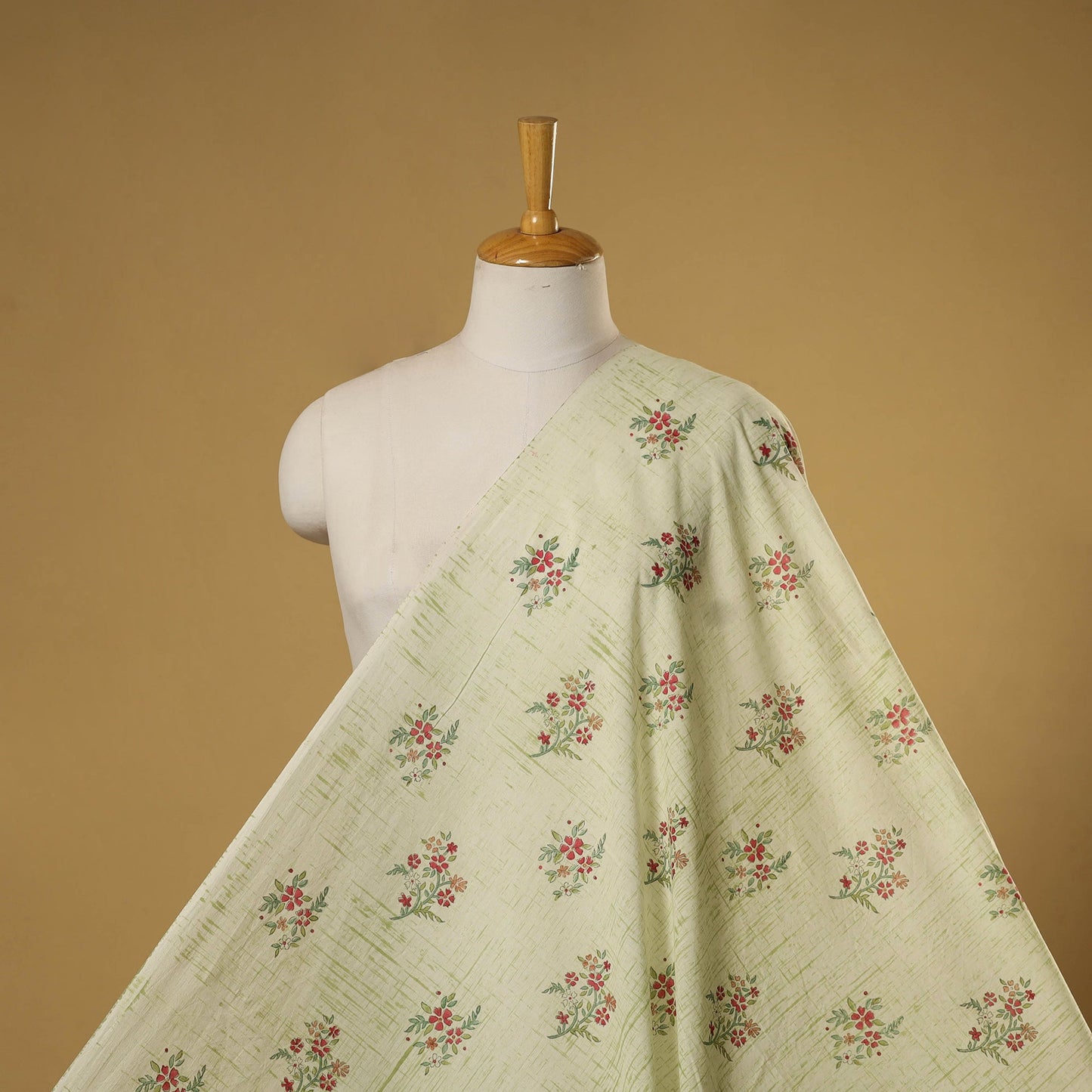 Hand slub cotton sanganeri fabric 12 - handcrafted