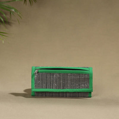 Green Handcrafted Audio Tape Clutch Wallet
